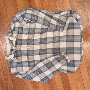 Oversized Quarter Zip Women's Flannel